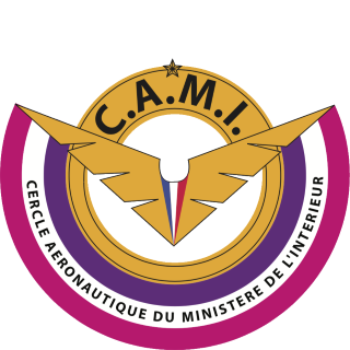 Logo de l'aéroclub CAMI sur fond transparent et aux dimensions réduites